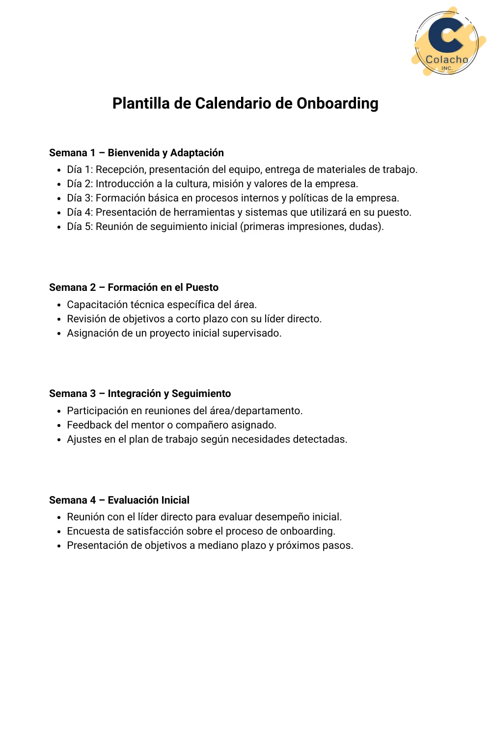 Calendario de Seguimiento